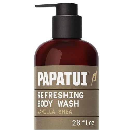 PAPATUI by Dwayne Johnson Refreshing Body Wash for Men | Exfoliating, Hydrating & Made with Coconut Oil | Vanilla Shea | 28 oz Beauty & Personal Care PAPATUI