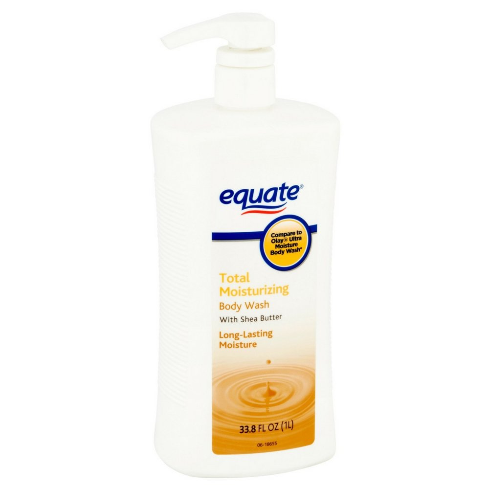 Equate Total Moisturizing Body Wash with Shea Butter, 33.8 fl oz (Pack of 2) Beauty & Personal Care Equate