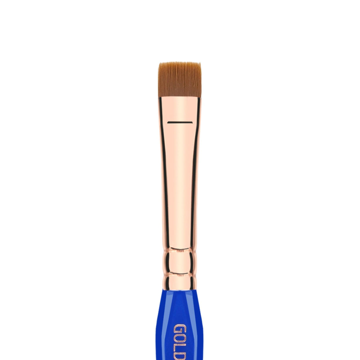 Bdellium Tools Professional Makeup Brush - Golden Triangle 724 Double-ended Flat Definer/Spoolie - With All-Vegan Synthetic Fibers, For Grooming