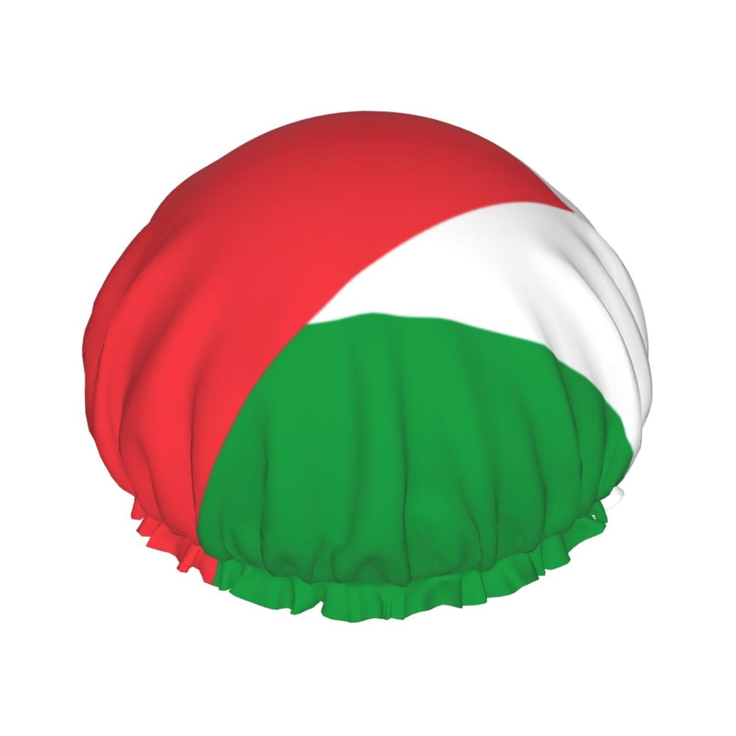 Palestine Flag Prints Shower Cap Double Layer Lined Waterproof Bathing Shower Hat Beauty and Personal Care Hayyett
