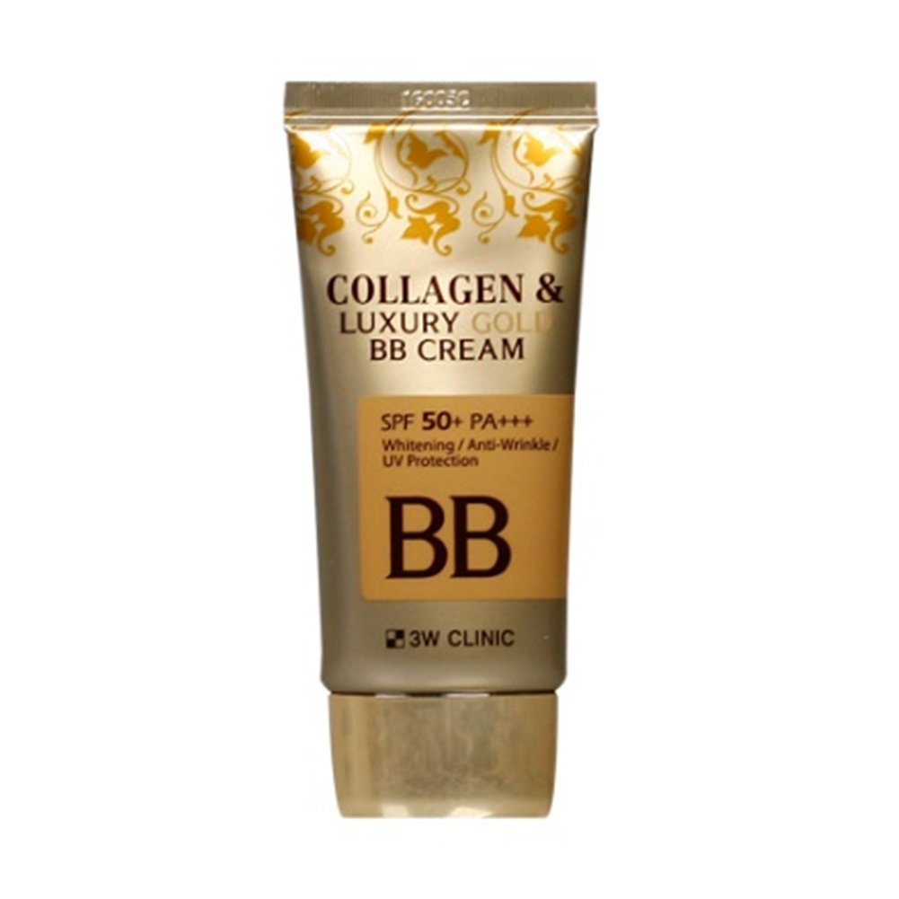 3W CLINIC Collagen & Luxury Gold BB Cream 1.69Oz SPF50+/PA+++ Wrinkle Care Beauty & Personal Care 3W Clinic