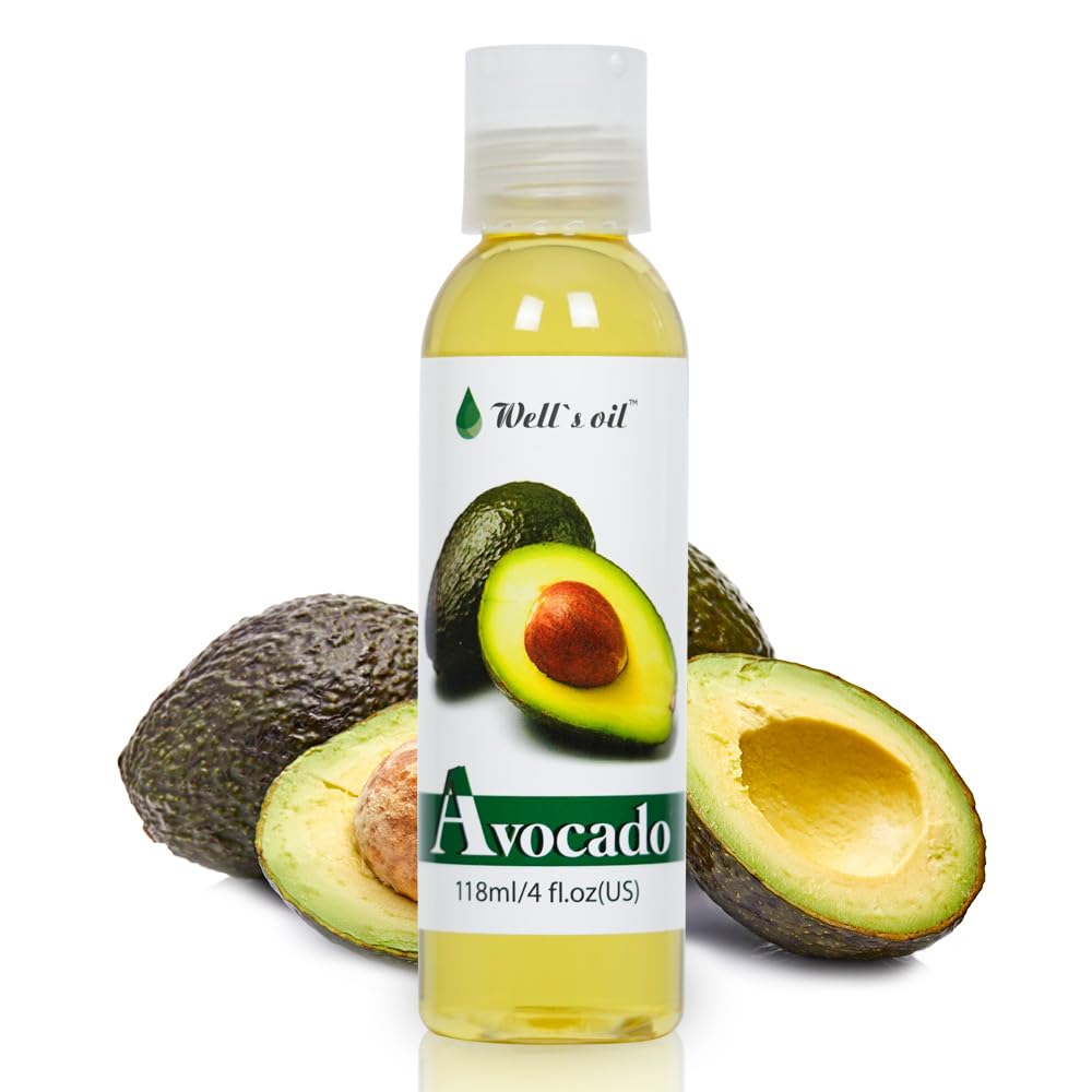 Well's Oil AVOCADO OIL | 4oz(118ml) | All-Natural | For Hair + Skin + Nails | Refined, Cold Pressed | Nutrient Rich and Hydrating Beauty & Personal Care Well's Oil
