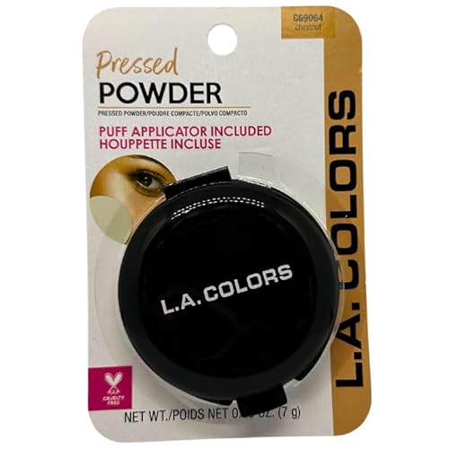 LA Colors Pressed Powder wih Applicator, C69064, Chestnut 0.25 Oz Beauty & Personal Care L.A. COLORS