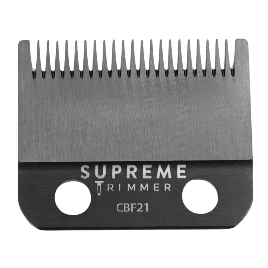 Supreme Trimmer DLC Coated Steel Replacement Blade CBF21 - Fade Blade for Darkstar72 & Most Hair Clippers - Black Beauty and Personal Care Supreme Trimmer