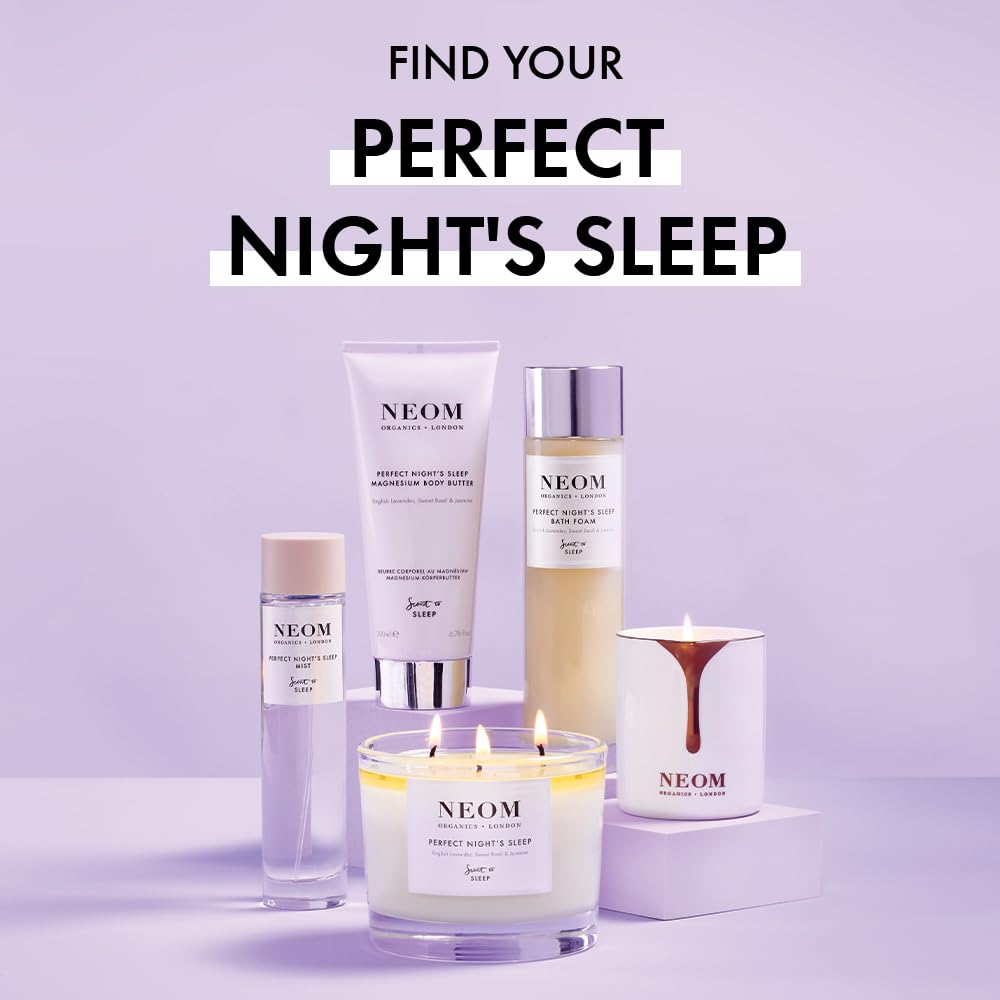 NEOM Perfect Night's Sleep Bath Foam, 200ml I Lavender, Sweet Basil & Jasmine I 100% Natural Fragrances I 16 Other Essential Oils I Soothing Aloe Beauty and Personal Care Neom