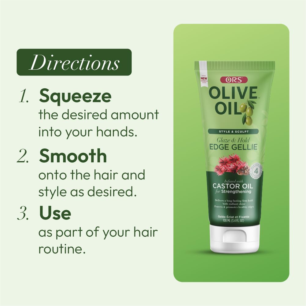 ORS Style & Sculpt Edge Gellie with Castor Oil for Strengthening 3.5 Ounces Beauty & Personal Care ORS