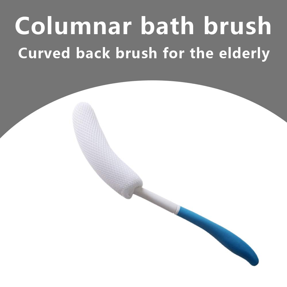 MagiDeal Vinyl Quote Me Long Anti-Slip Curve Handled Bath Body Brush, Easy Reach for Seniors, Suitable for Elderly/Pregnant Aid Bathing & Shower Beauty and Personal Care VANSUN