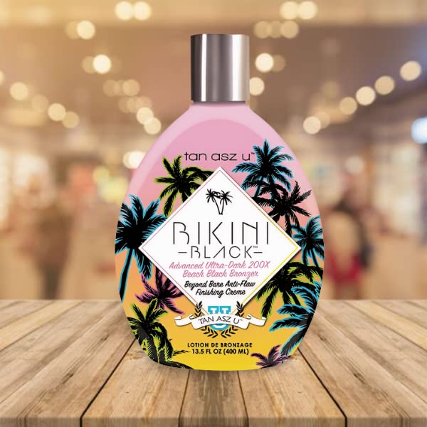 Tan Asz U BIKINI BLACK Advanced Ultra-Dark 200x Black Bronzer - 13.5 oz. Beauty & Personal Care Tan Asz U