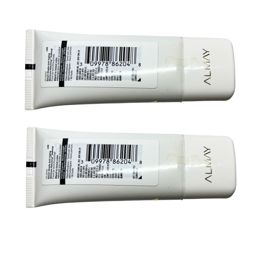 Pack of 2 Almay Smart Shade Anti-Aging Skintone Matching Makeup, Medium Meets Deep 400 Beauty & Personal Care Almay