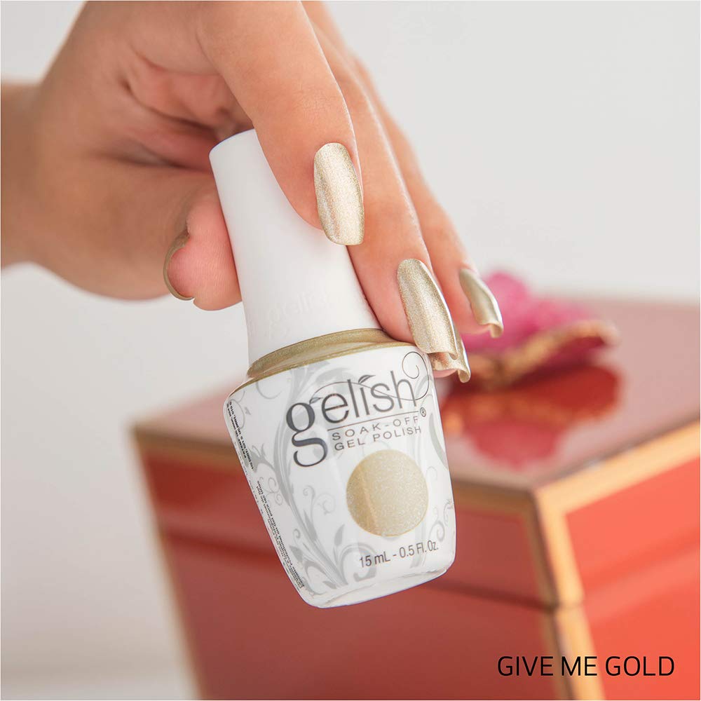 Gelish TPO-Free Soak-Off Gel Nail Polish: Give Me Gold, 15mL