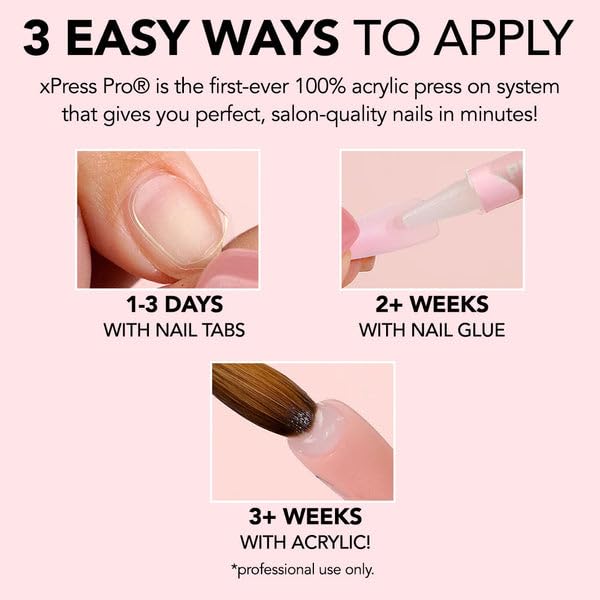 KIARA SKY PROFESSIONAL NAILS XPRESS PRO 100% ACRYLIC PRESS ON NAILS (Gilded Gold)