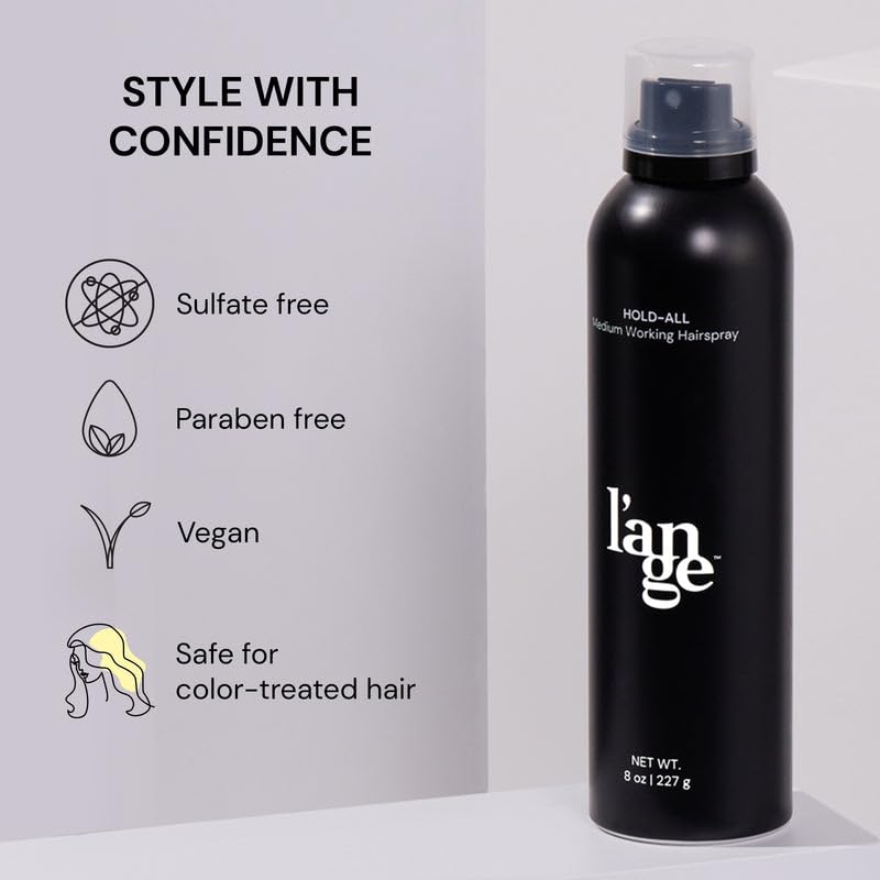 L'ANGE HAIR Hold-All Medium Working Hairspray | Brushable Hairspray | Touchable Finish & Flexible Hold | Hair Sprays For Women | Humidity Resistance Beauty & Personal Care L'ANGE HAIR
