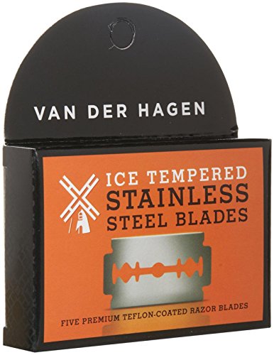 Van Der Hagen Stainless Steel Razor Blades, 5 Count (Pack of 1) Beauty and Personal Care Van Der Hagen