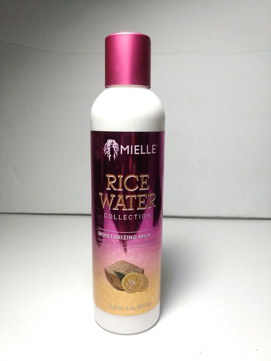 Mielle Rice Water Moisturizing Hair Milk For Curly, Kinky or Wavy Hair (8oz) Beauty & Personal Care Mielle Organics