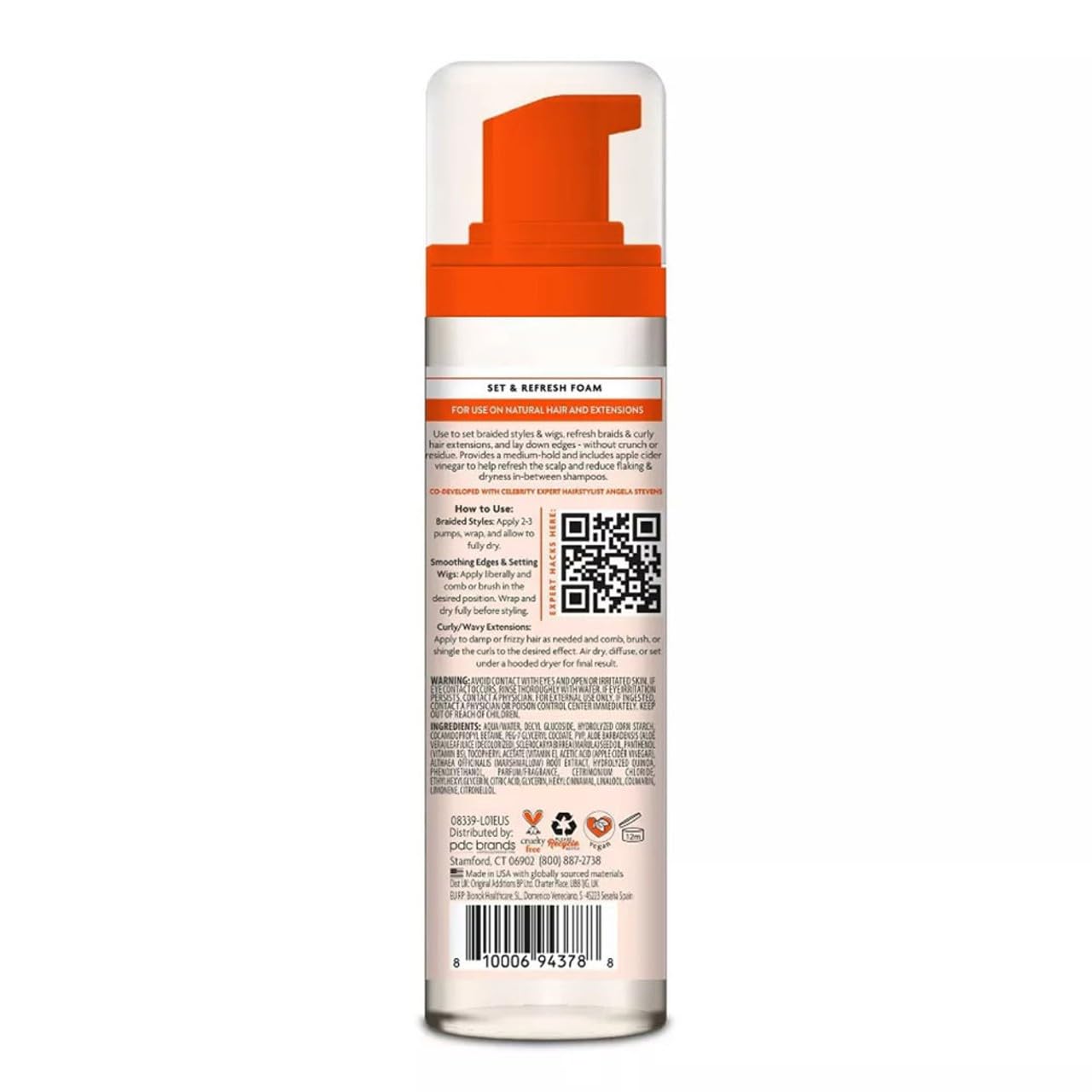 Cantu Protective Styles by Angela Set & Refresh Foam with Apple Cider Vinegar & Aloe, 8 Ounce Beauty & Personal Care Cantu