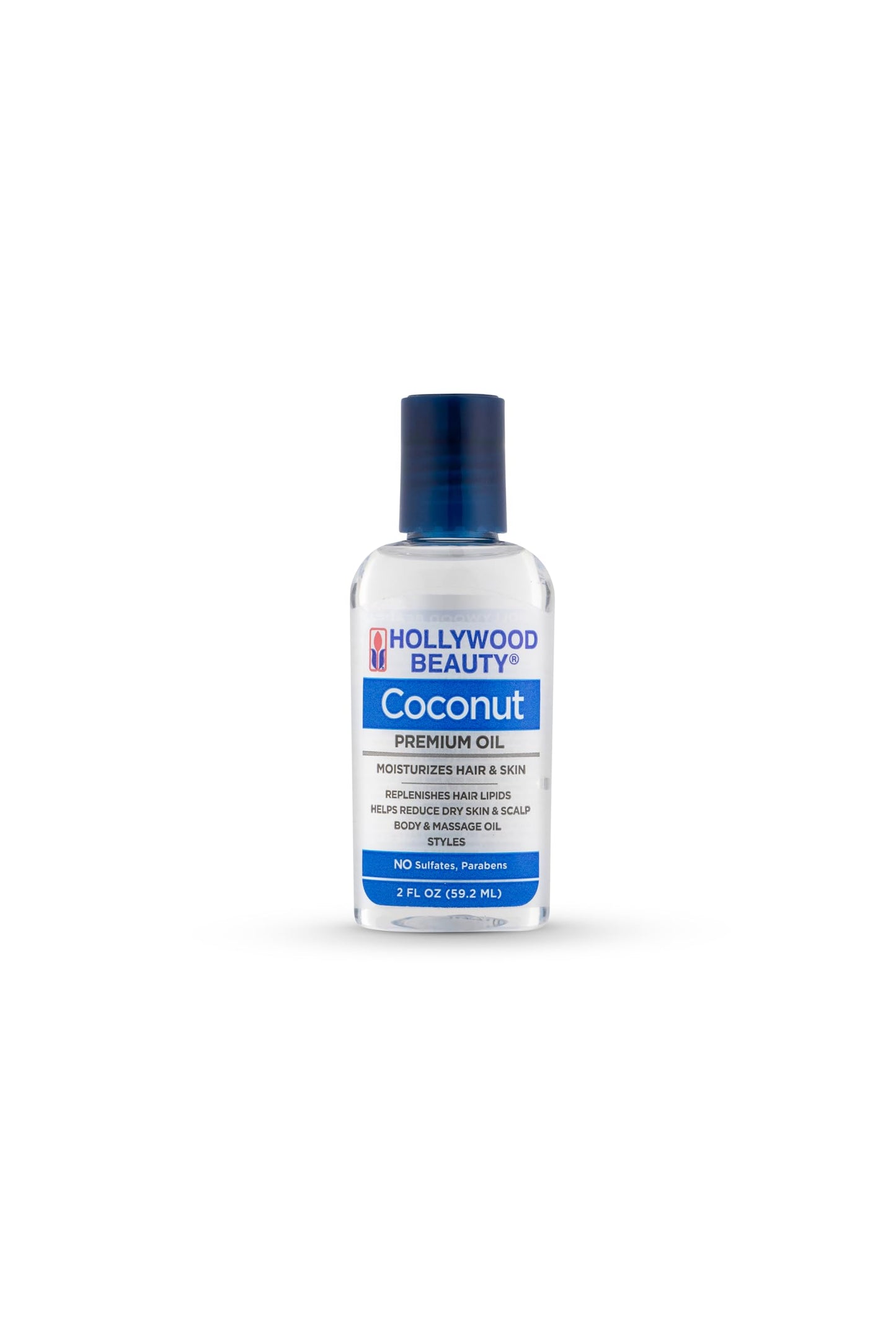 Hollywood Beauty Coconut Hair Oil, 2 oz - Moisturizes Hair & Skin, Replenishes Hair Lipids, Body & Massage Oil, Relieves Scalp Dryness, Reduces Beauty & Personal Care Hollywood Beauty