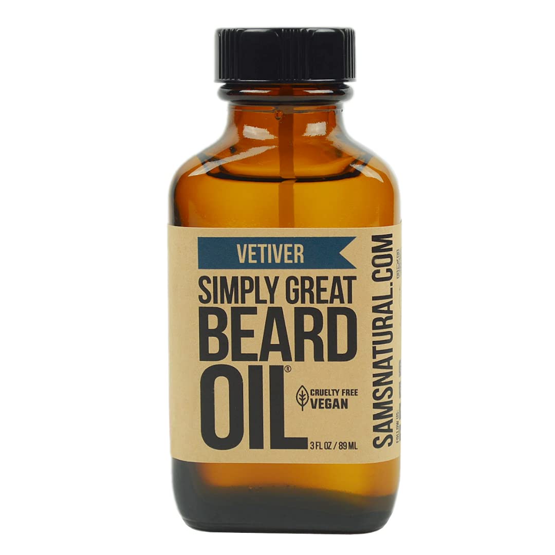 Simply Great Beard Oil - Scented Beard Oil - Beard Conditioner 3 Oz Easy Applicator - Natural - Vegan and Cruelty Free Care for Beards - America's Beauty and Personal Care Simply Great Beard Oil