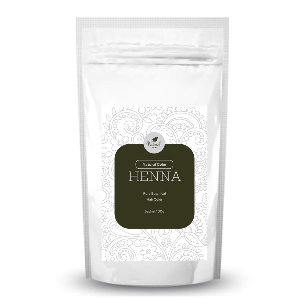 Natural Glory Pure Natural Henna (100 Gms) Leaves Reddish color Beauty & Personal Care Natural Glory