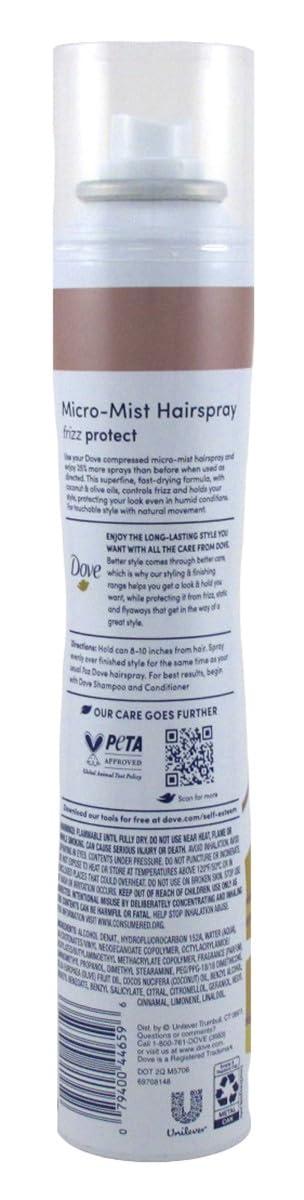 Dove Style + Care Hair Spray Flexible Hold 5.5 oz (Pack of 2) Beauty & Personal Care Dove