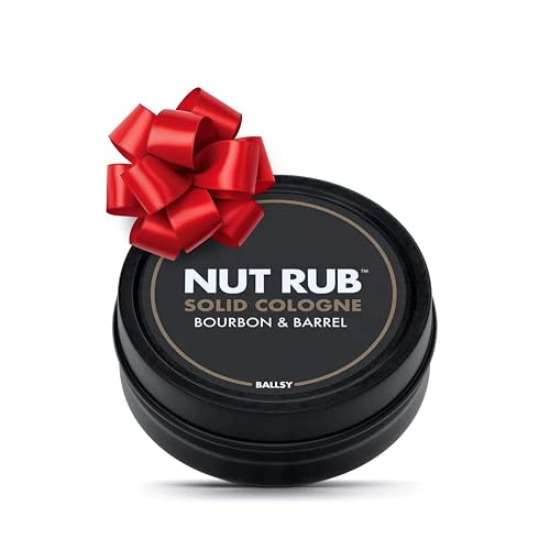 Ballsy Body & Ball Rub, Cologne for Everywhere, with Beeswax, Coconut and Sunflower Seed Oil, Bourbon & Barrel .85 oz Beauty & Personal Care Ballsy
