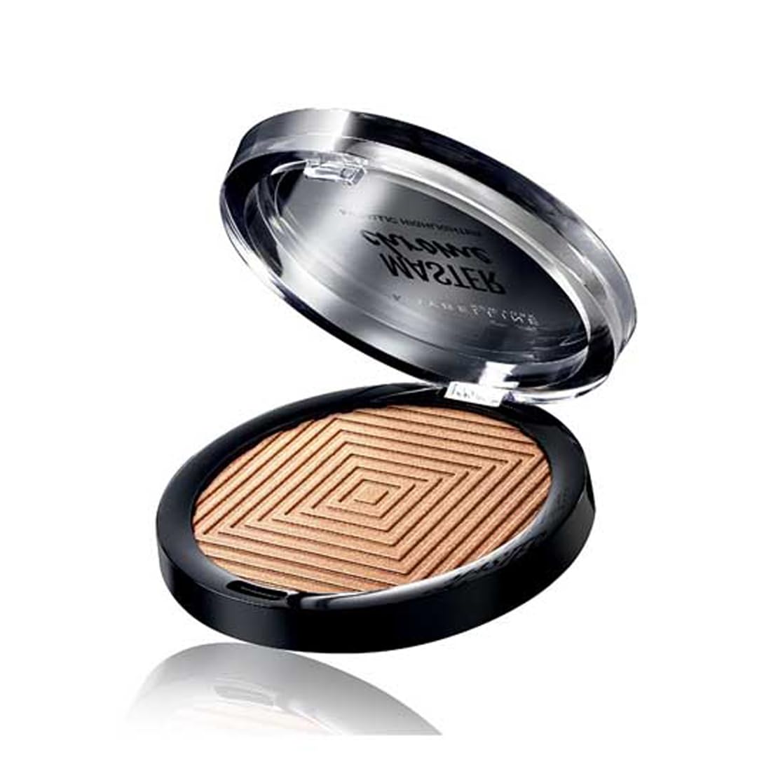 Maybelline Master Chrome Metallic Highlighter Powder Makeup, Molten Gold, 1 Count Beauty & Personal Care MAYBELLINE