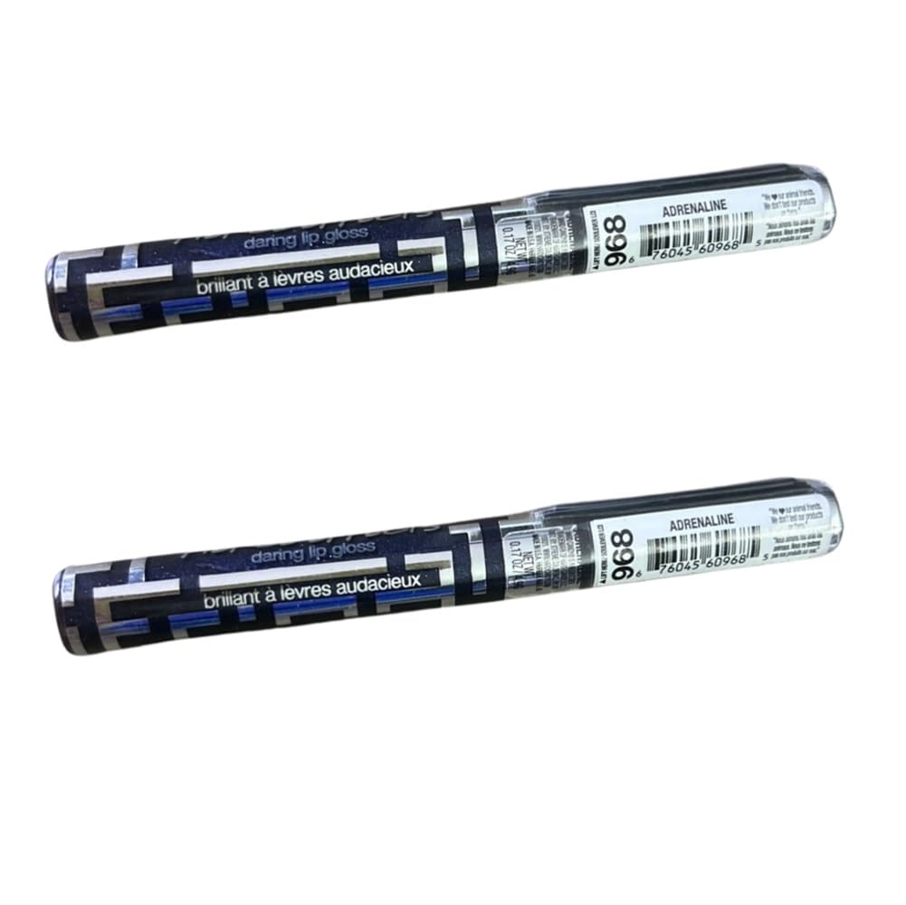 Hard Candy Pack of 2 Fierce Effects Daring Lip Gloss, Adrenaline 968 Beauty & Personal Care Hard Candy