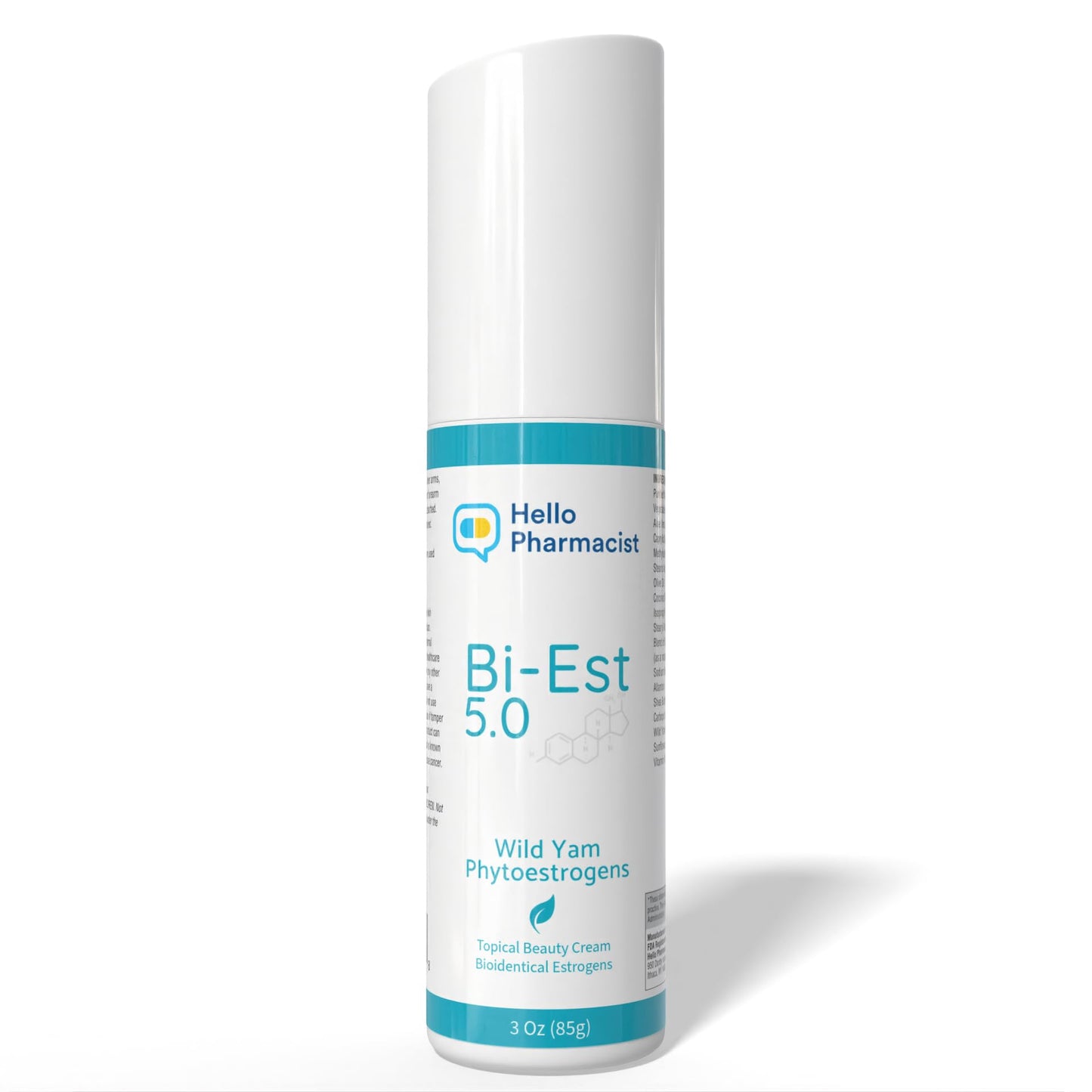 HelloPharmacist BiEst 5.0 Beauty Cream - New Smoother Cream Formula - Hyaluronic Acid - 3 oz - Made in USA Beauty & Personal Care HelloPharmacist