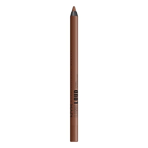 NYX PROFESSIONAL MAKEUP Line Loud Lip Liner, Longwear and Pigmented Lip Pencil with Jojoba Oil & Vitamin E - Total Baller (Rich Warm Brown) Beauty & Personal Care NYX PROFESSIONAL MAKEUP