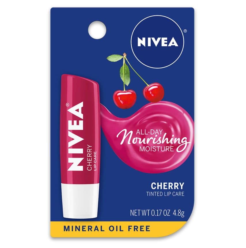 Nivea A Kiss of Cherry Lipcare .17 OZ (Pack of 6) Beauty and Personal Care NIVEA