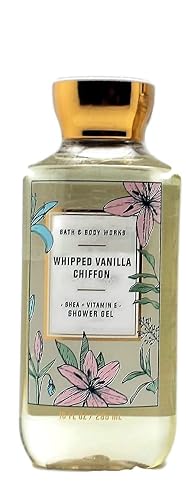 Bath and Body Works Whipped Vanilla Chiffon Shea & Vitamin E (10 fl oz / 295 mL) Shower Gel Beauty & Personal Care Bath & Body Works