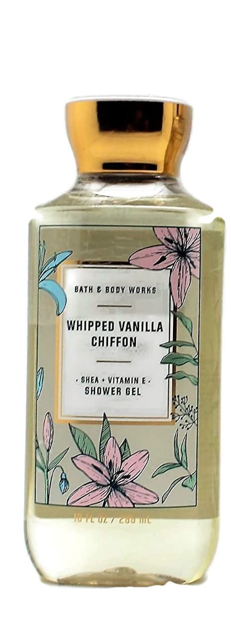 Bath and Body Works Whipped Vanilla Chiffon Shea & Vitamin E (10 fl oz / 295 mL) Shower Gel Beauty & Personal Care Bath & Body Works