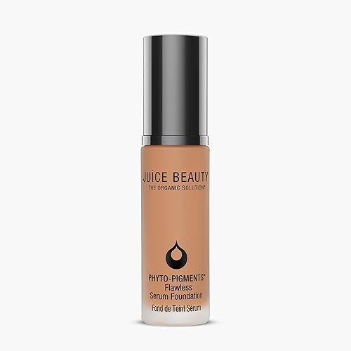 Juice Beauty Phyto?Pigments Flawless Serum Foundation - Non-Comedogenic, Long-Wear & Buildable Medium-to-Full Coverage - Vegan, Clean Hydrating Beauty & Personal Care Juice Beauty