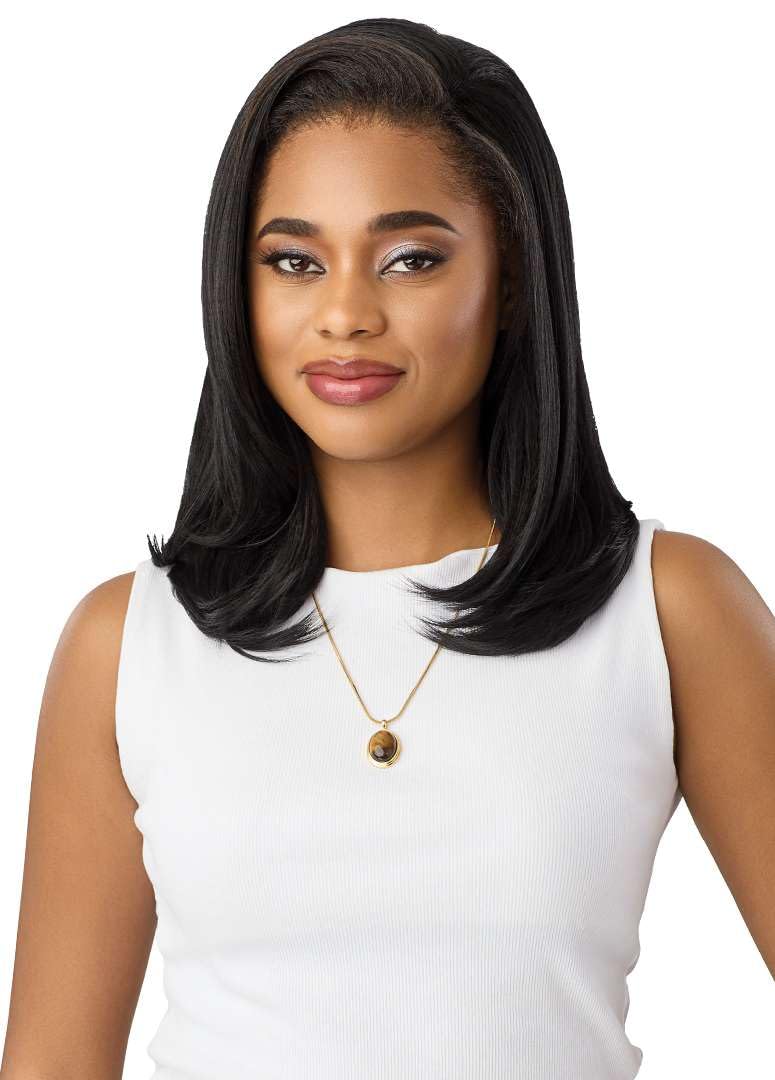 Outre Quick Weave Synthetic Half Wig - Eliette (MEDIUM BROWN 4)