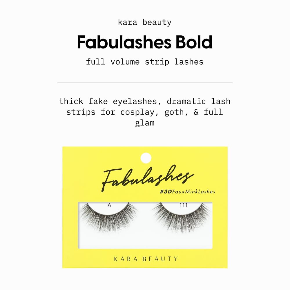 KARA BEAUTY 3D Faux Mink Strip Lashes - Reusable False Eyelashes - Lightweight, Beginner-Friendly Eye Lashes for Special Occasion, Wedding, Prom Beauty & Personal Care Kara Beauty