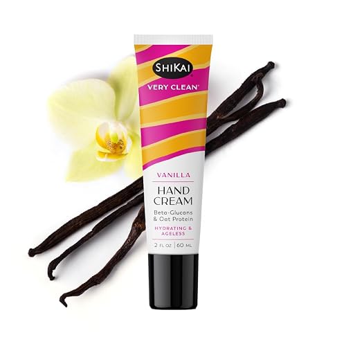 ShiKai Very Clean Hydrating Hand Cream (Vanilla, 2 oz) | Moisturizer Lotion for Dry Skin | For Nourished, Hydrated Hands Beauty & Personal Care ShiKai