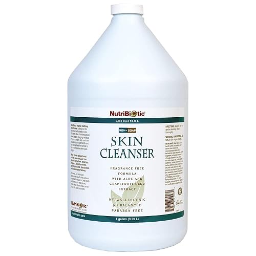 NutriBiotic Original Non-Soap Skin Cleanser, 1 Gallon | Fragrance Free with GSE | pH Balanced, Hypoallergenic & Biodegradable | Free of Parabens Beauty & Personal Care NutriBiotic