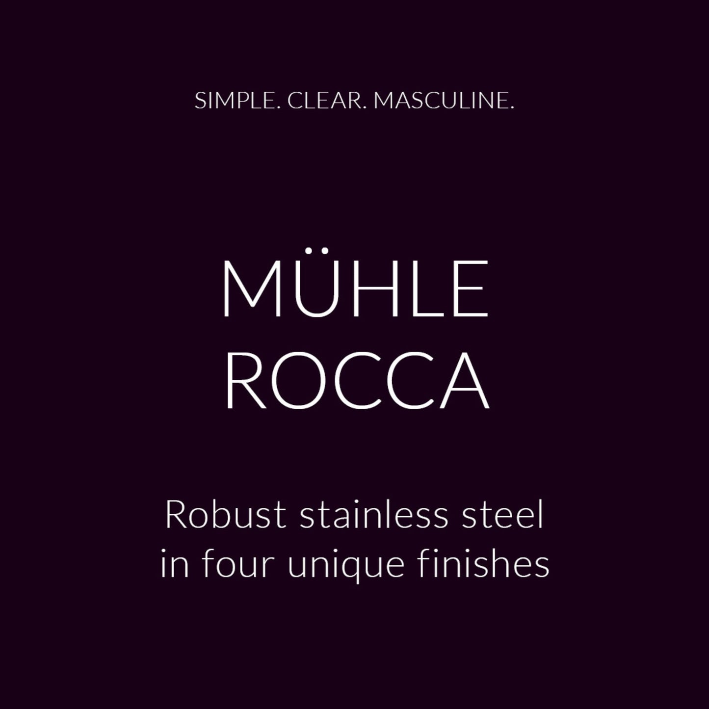 MÜHLE ROCCA Jet Black Stainless Steel Safety Razor Beauty and Personal Care MÜHLE