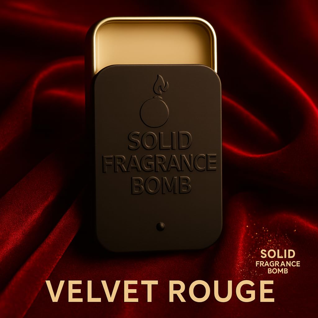 Solid Fragrance Bomb - Premium All-Natural Solid Cologne for Men & Women | Long-Lasting, TSA-Safe, Alcohol-Free, Halal, Handmade Travel Fragrance Balm Beauty & Personal Care Solid Fragrance Bomb