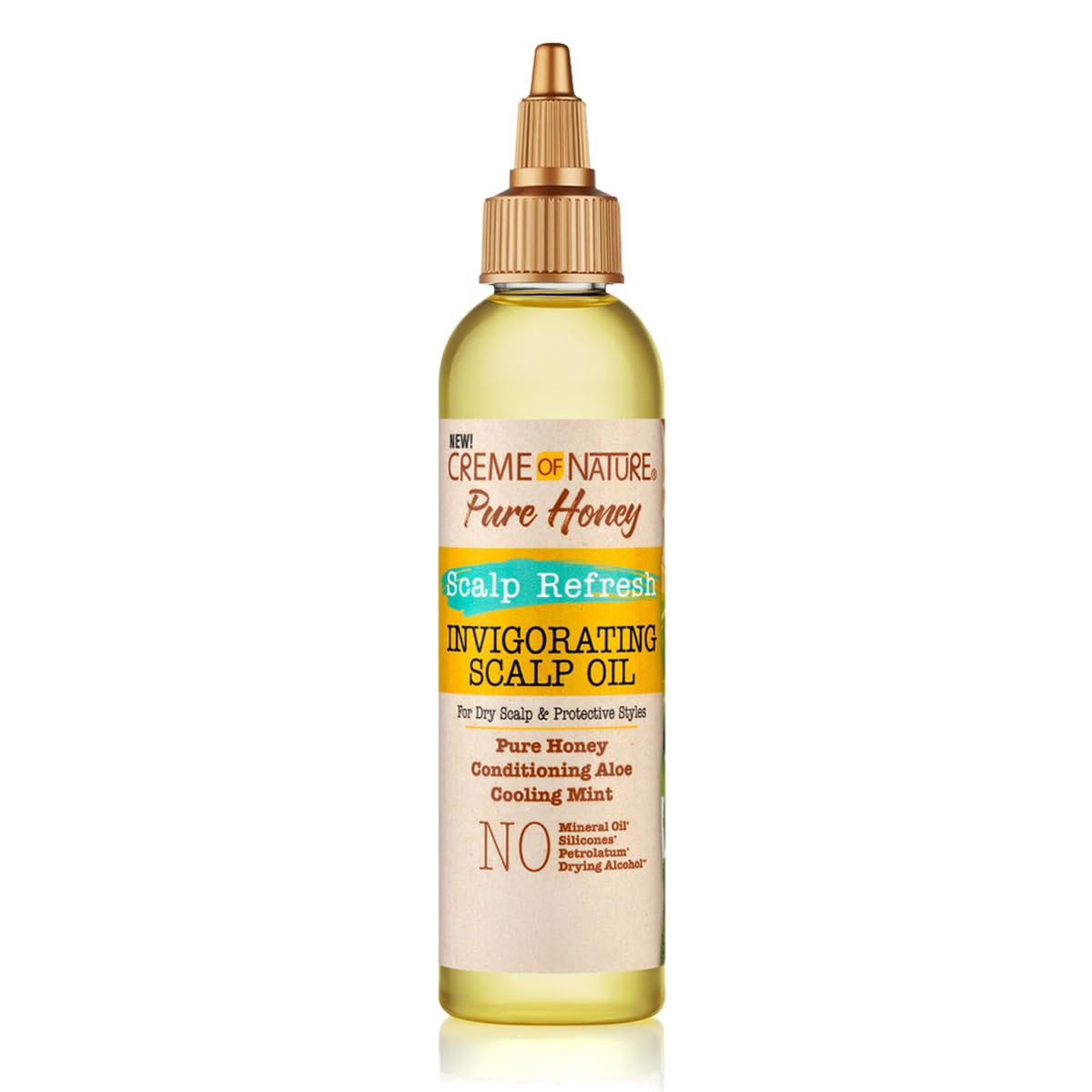 Creme of Nature Pure Protect Scalp Refresh Invigorating Scalp Oil, 4.2 oz