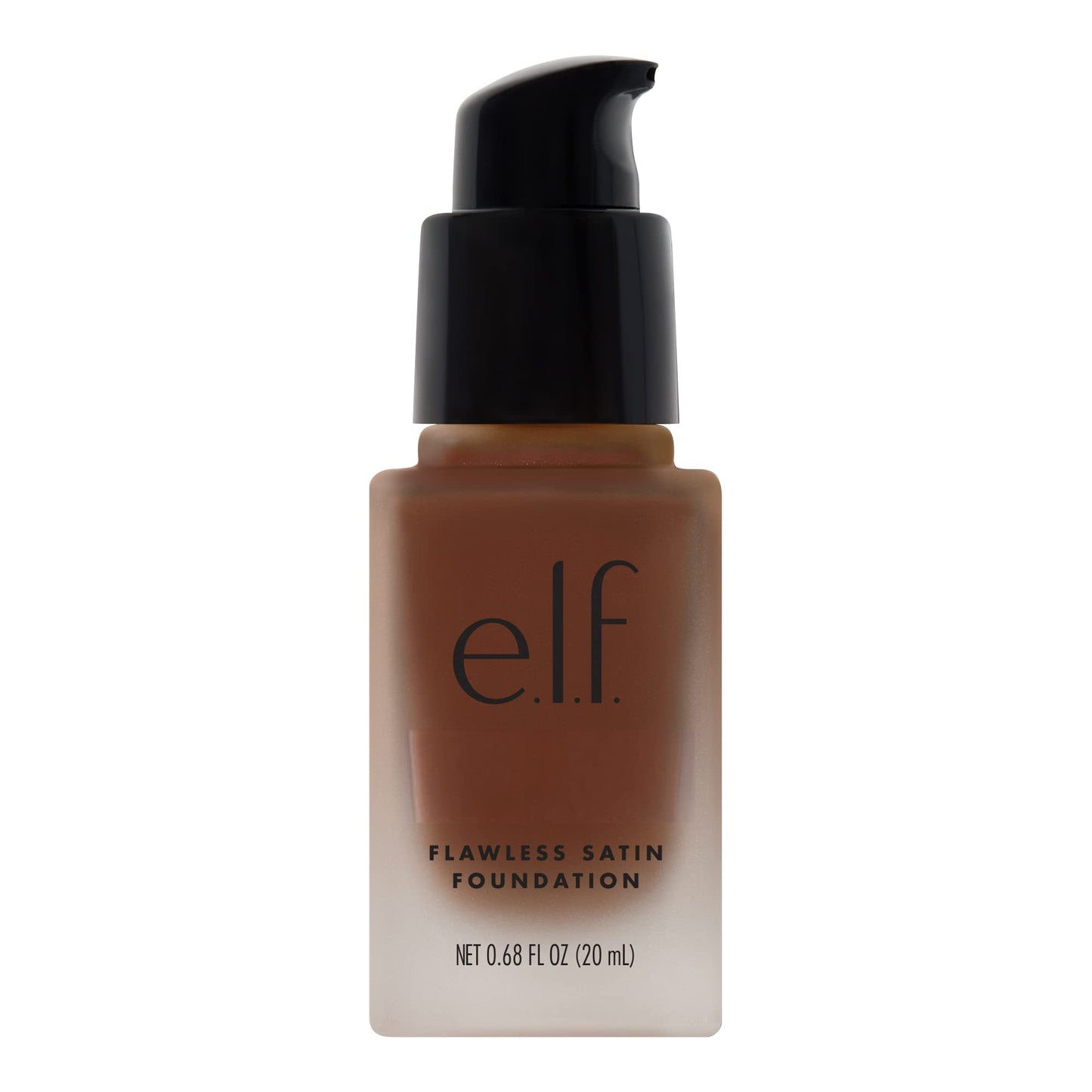 e.l.f. Flawless Satin Foundation, Lightweight & Medium Coverage, Semi-Matte Finish, Vegan , Espresso, 0.68 Fl Oz (20mL) Beauty & Personal Care e.l.f.