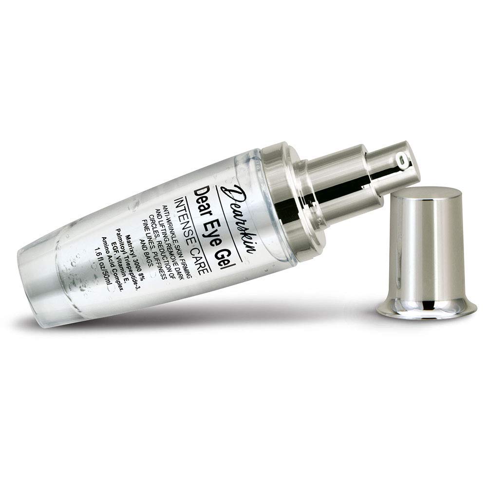 Dearskin Eye Gel Dark Circles and Puffiness, Soft & Smooth Eye Gel for Dark Circles and Wrinkles with Matrixyl 3000 8% Aloe Vera and Botanical Beauty & Personal Care Dearskin