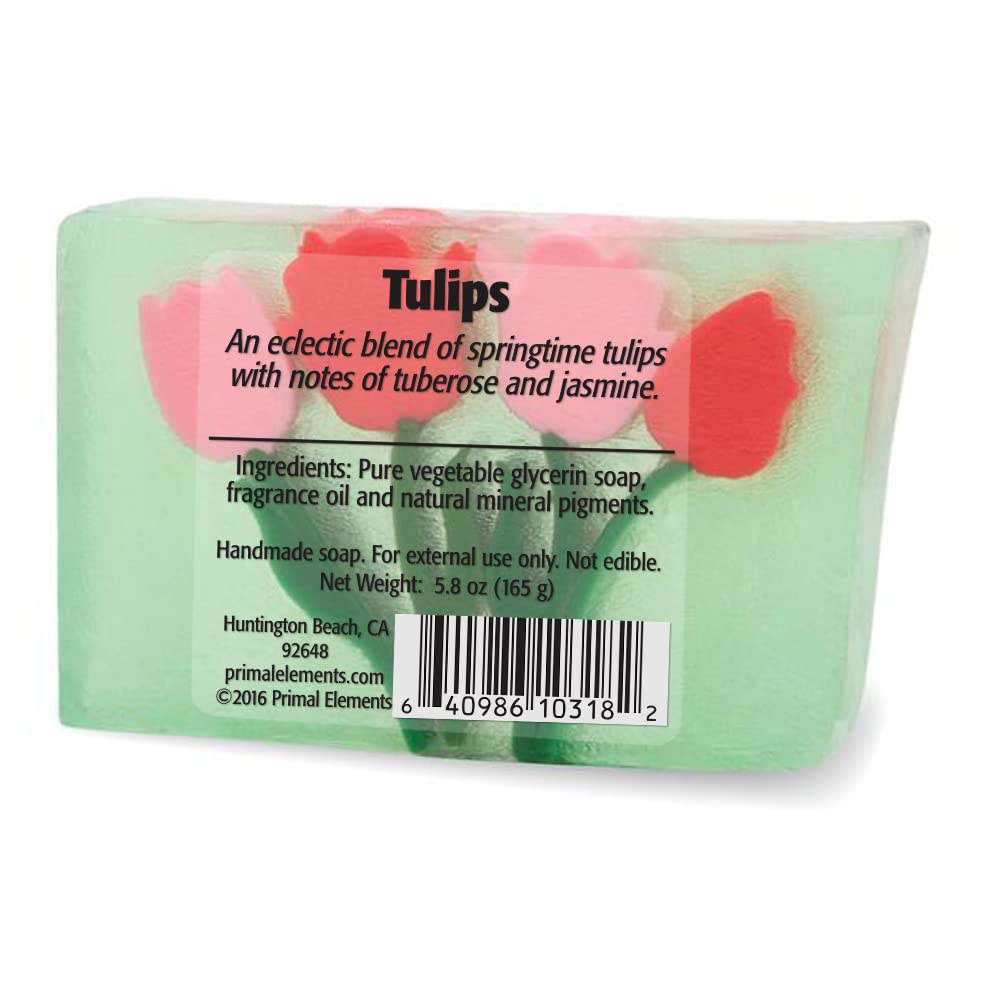 Primal Elements Wrapped Bar Soap, Tulips, 5.8 Ounce Beauty & Personal Care Primal Elements