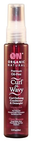 On Organic Natural Curl-N-Wavy Curl Defining Conditioner & Detangler, Cherry Blossom 2 oz Beauty & Personal Care OnStage