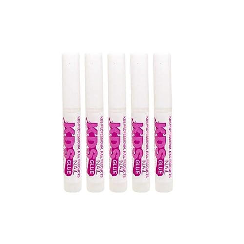 5 pcs KDS Nail Tip Glue - Adhesive Super Bond for Acrylic Nails Tips - 0.07 oz for Each Glue Beauty & Personal Care KDS