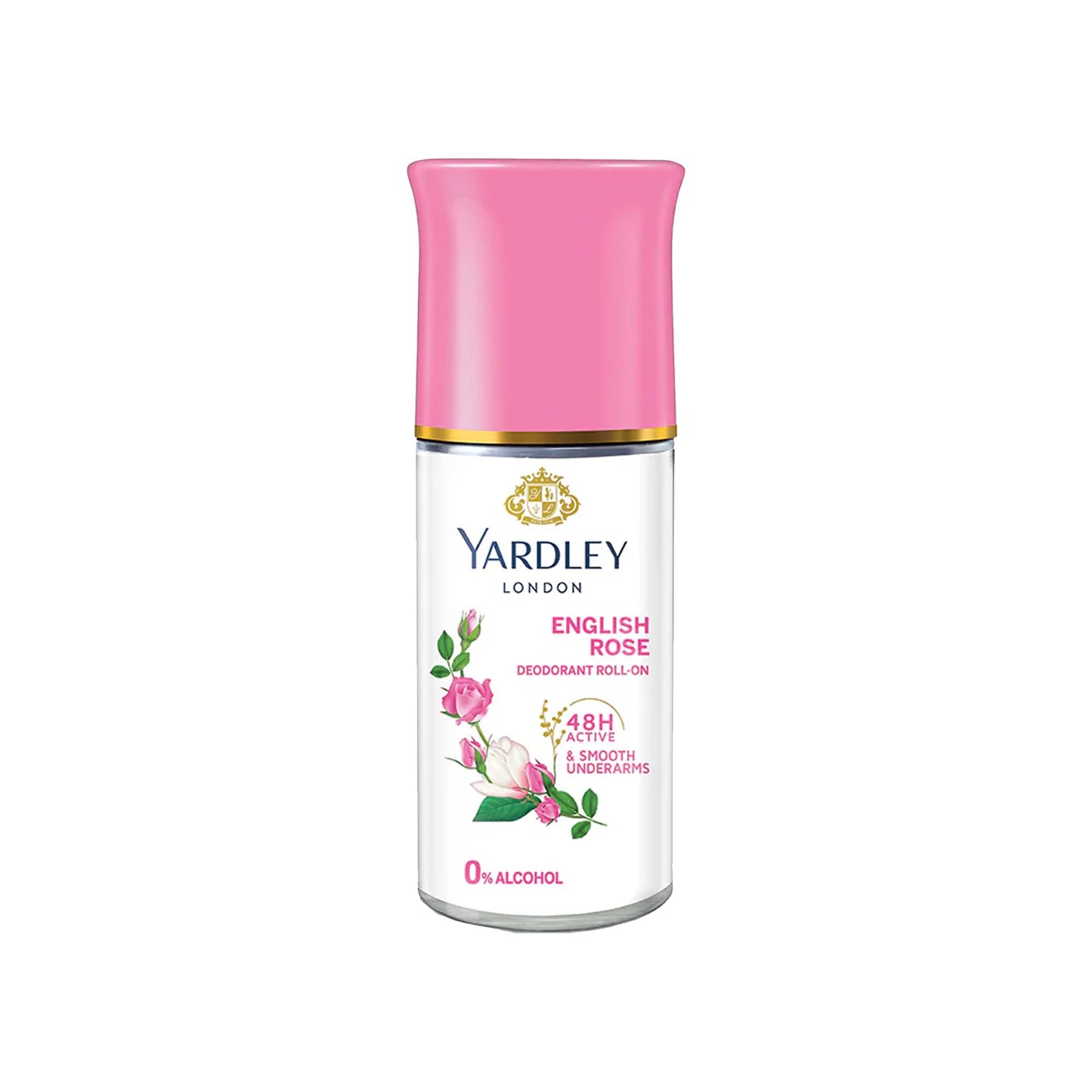 Yardley London English Rose Anti-Perspirant Deodorant Roll-On - 48-Hour Active - Alcohol-Free - 1.7oz (50ml) Beauty and Personal Care Yardley