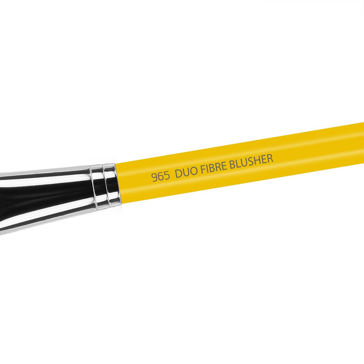 Bdellium Tools Professional Makeup Brush - Studio Series 965 Duo Fiber Blusher - With Soft Synthetic Fibers, For Applying Pop of Color (Yellow, 1pc)