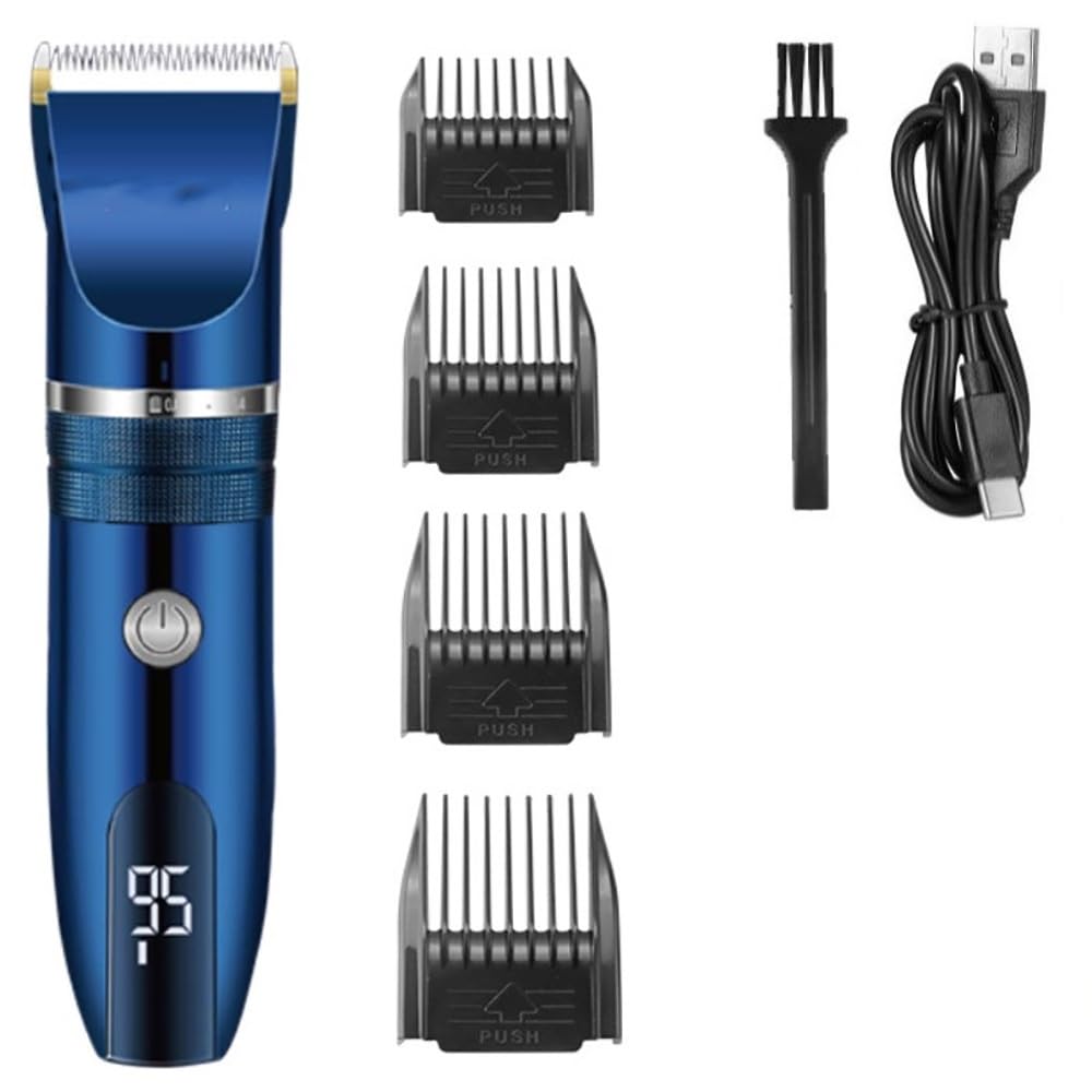 GLESVOWIO Hair Cutting Tool Professional Cordless Hair Trimmer for Men Kit Adjustable Hair Clipper Electric Rechargeable Haircut Machine Beauty and Personal Care GLESVOWIO