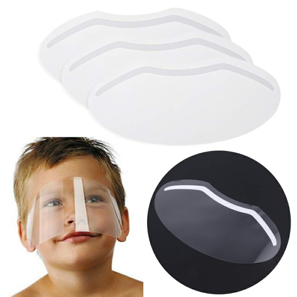 LWBTOSEE Clear Disposable Face Shield, for Shower Haircut Hairspray and Eyelash Extensions Eye Eyebrow Eyelid Surgery Aftercare (100 PCS) Beauty & Personal Care LWBTOSEE