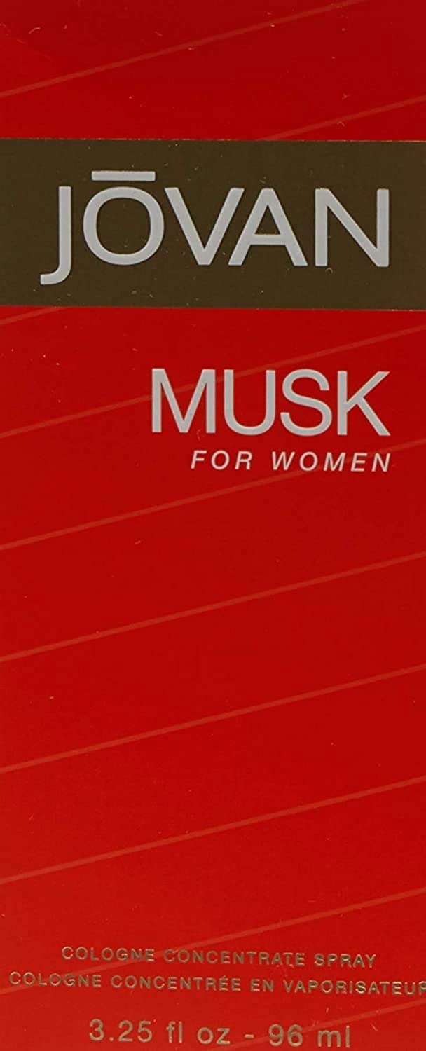 Jovan Musk for Women Eau de Cologne Spray 3.25 fl oz (Pack of 1), Notes of Jasmine, Amber, and Neroli, Women's Fragrance, Long Lasting, Everyday Beauty & Personal Care Jovan