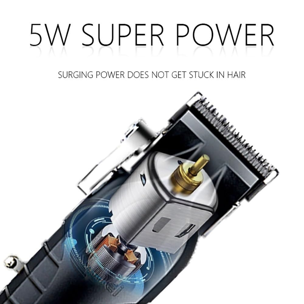 GLESVOWIO Mens Hair Clippers Professional Clipper for Men Cutting Machine with Seat Charger Trimmer Haircut Beauty and Personal Care GLESVOWIO